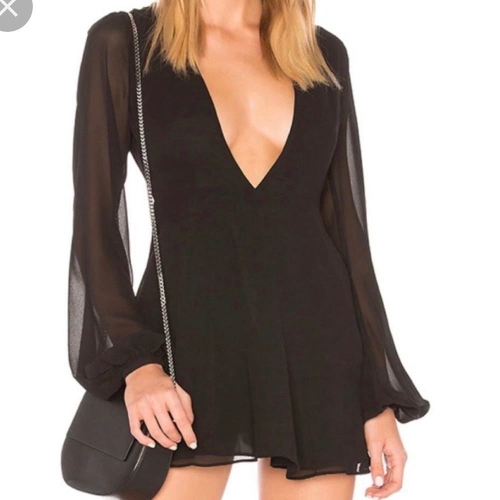 Privacy Please Hope Mini in Black - black mini dress